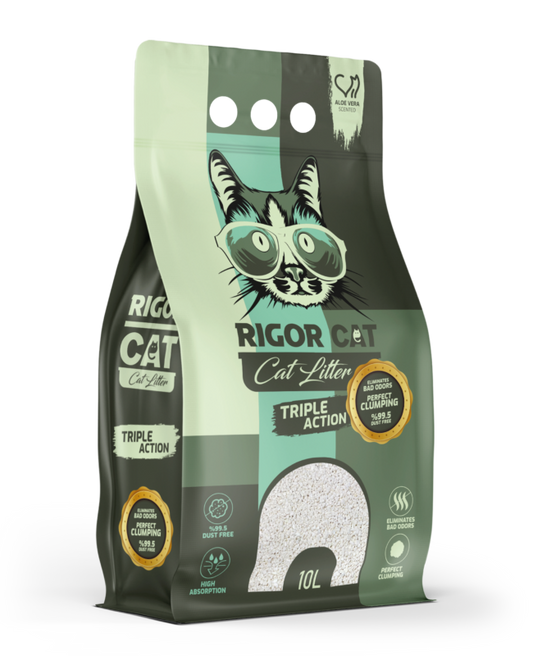Rigor Aloe Veralı İnce Taneli Kedi Kumu 10 lt