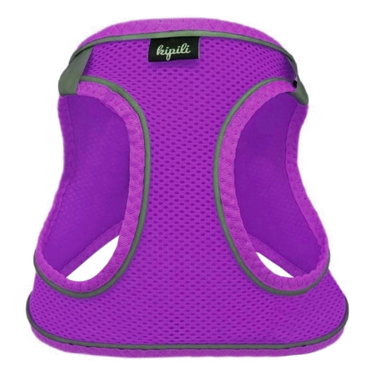 Üç Kilitli Sportif Kedi Köpek Göğüs Tasması 24-28 cm XX-Small Mor