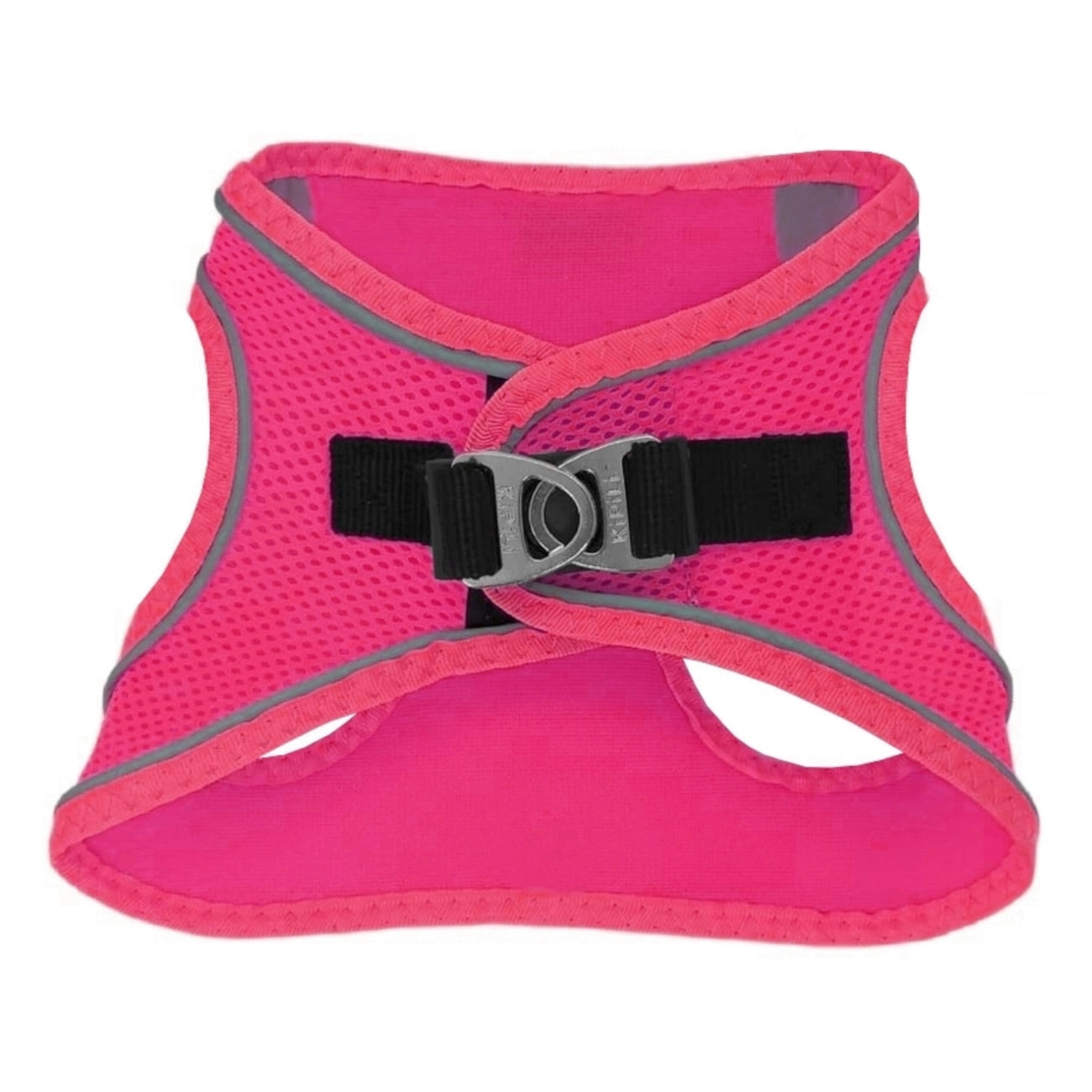 Üç Kilitli Sportif Kedi Köpek Göğüs Tasması 30-38 cm Small Pembe