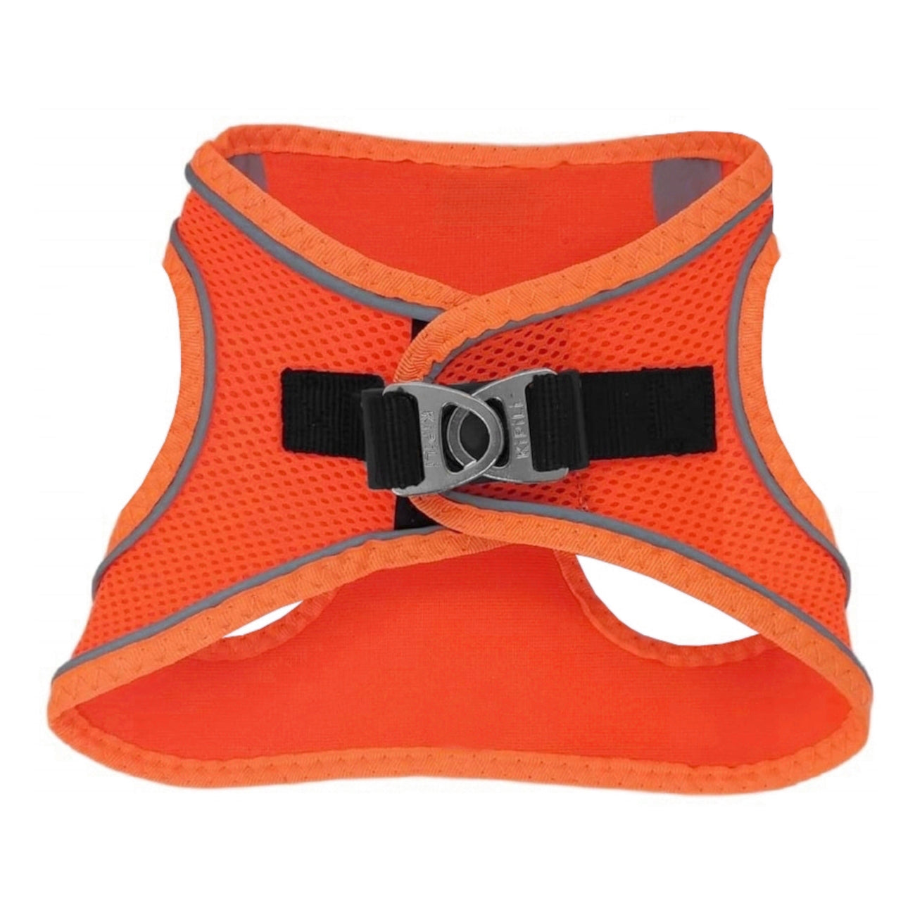 Üç Kilitli Sportif Kedi Köpek Göğüs Tasması 20-24 cm XXX-Small Turuncu