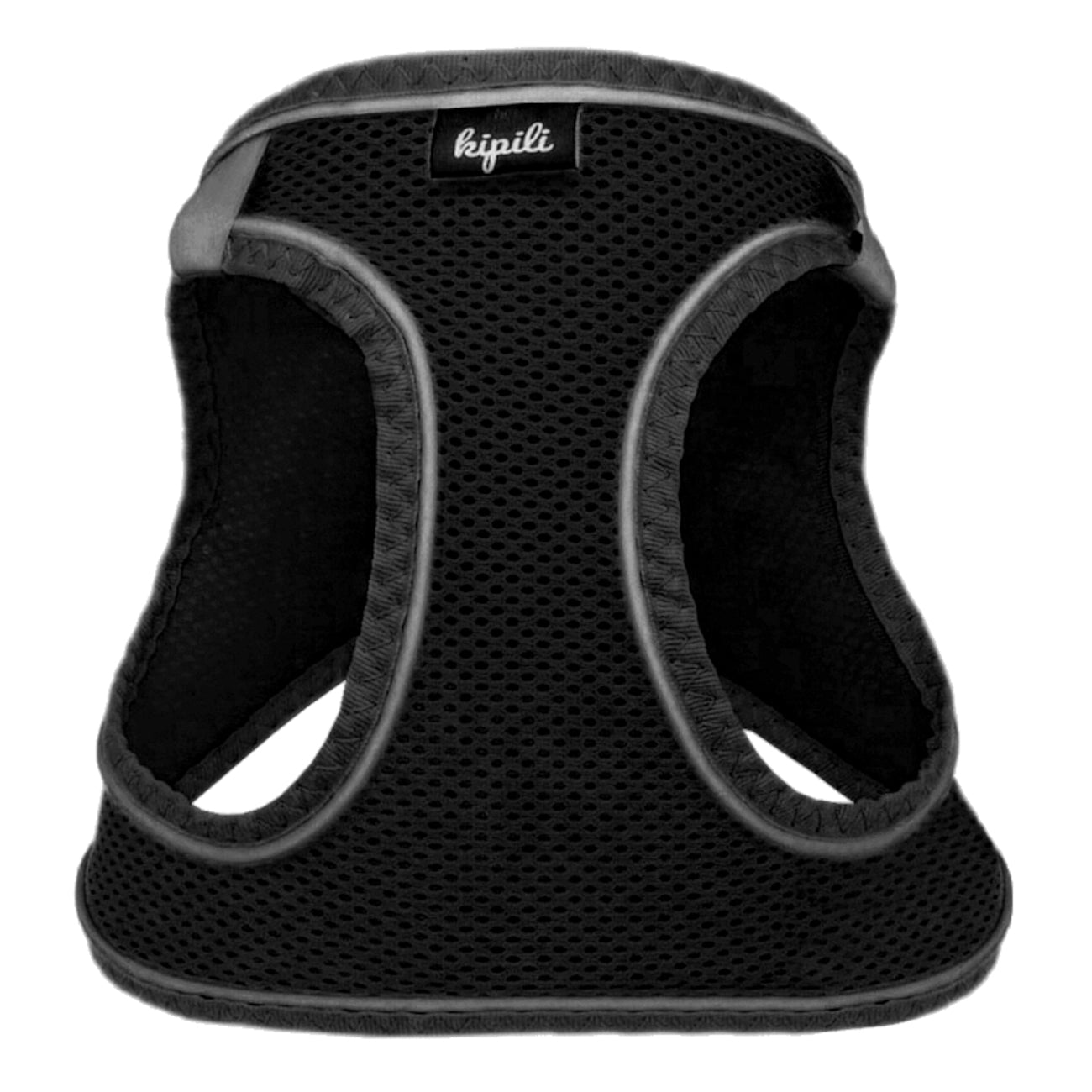 Üç Kilitli Sportif Kedi Köpek Göğüs Tasması 24-28 cm XX-Small Siyah