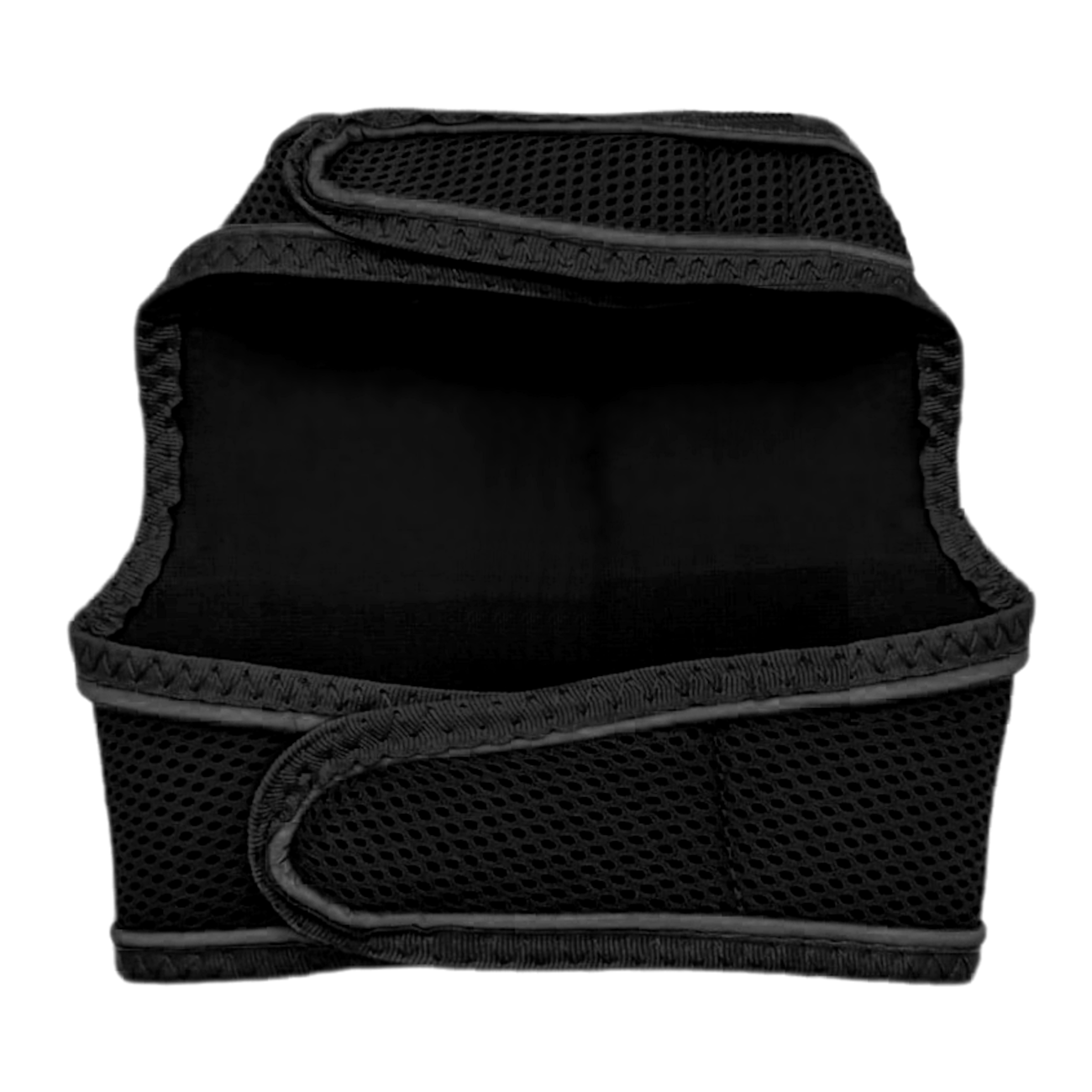 Çift Kilitli Sportif Kedi Köpek Göğüs Tasma Seti 32-40 cm Medium Siyah
