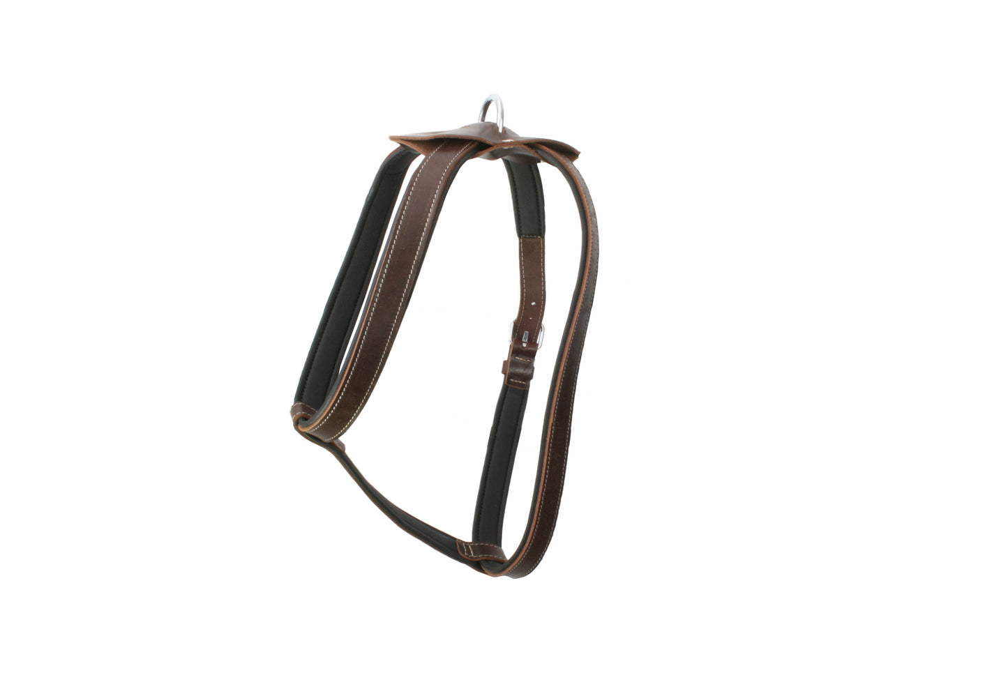 Doggie Konforlu Deriden El Yapımı Köpek Göğüs Tasması 2 x 50-70 cm Kahverengi