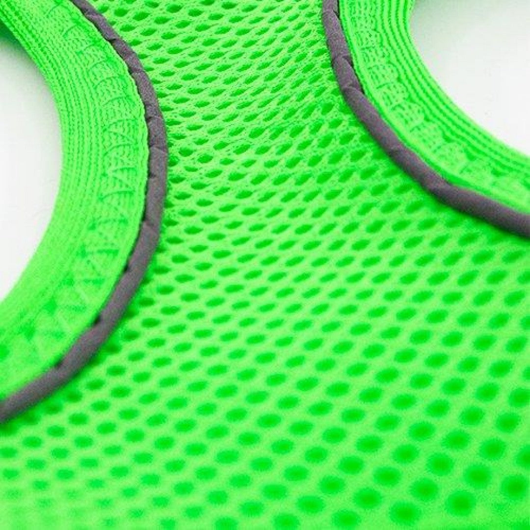 Tailpetz Air Mesh Köpek Göğüs Tasması XLarge 54x60 cm Neon Yeşil