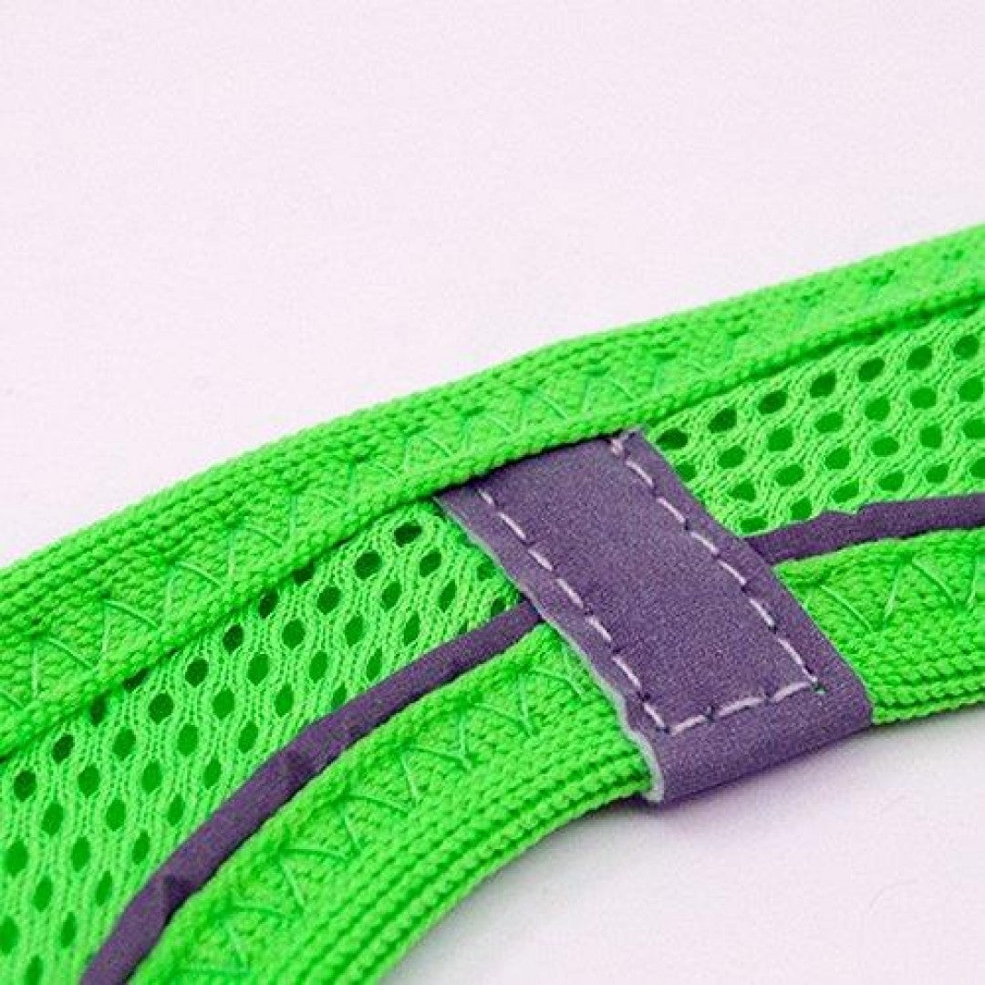 Tailpetz Air Mesh Köpek Göğüs Tasması XLarge 54x60 cm Neon Yeşil