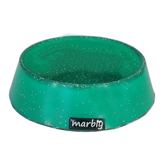 Marbly Yeşil Galaxy Mermerit Köpek Mama Su Kabı 1000 ml